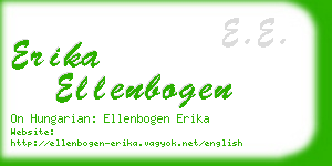 erika ellenbogen business card